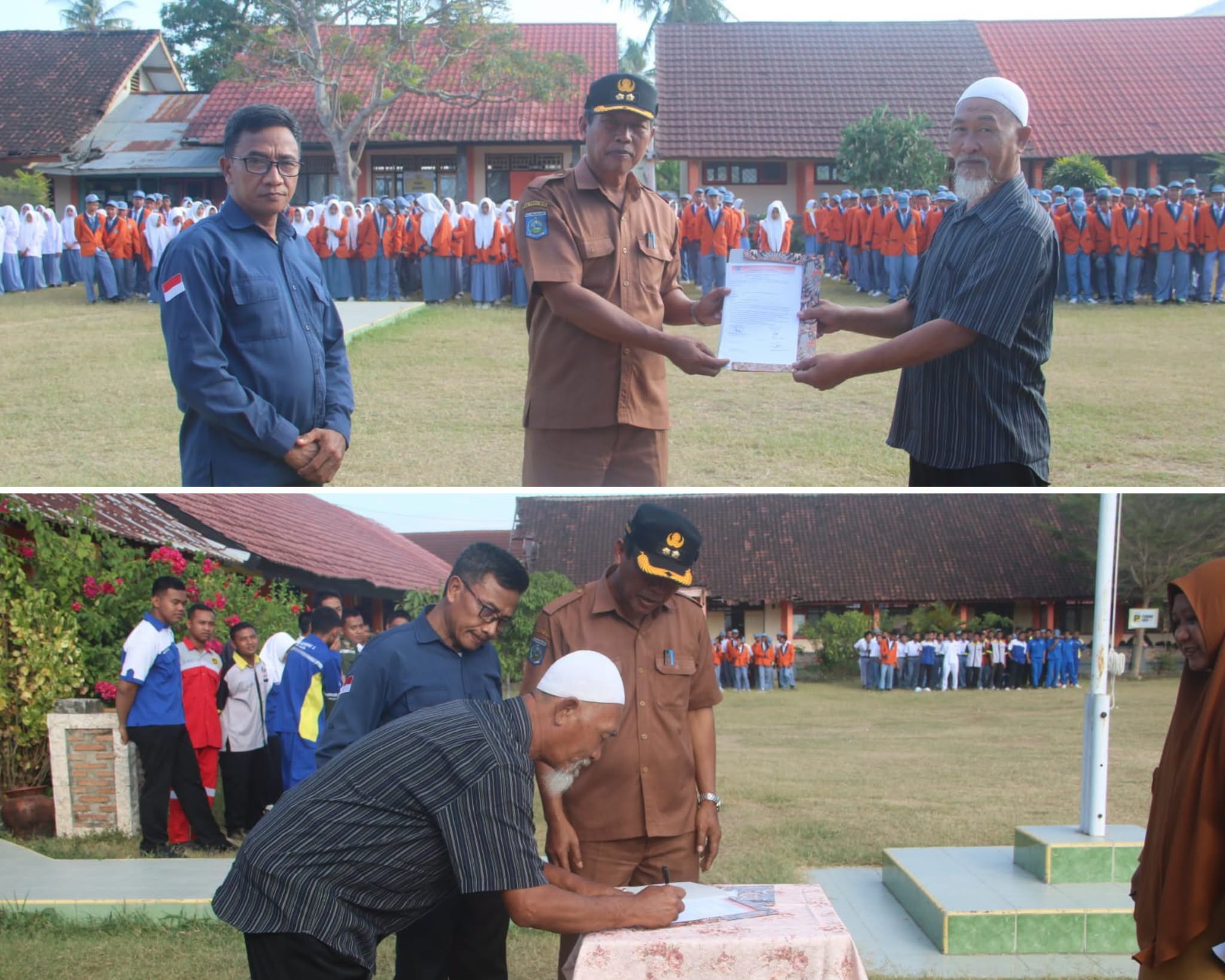 Pelepasan Peserta PKL dan Serah Terima Murid Baru SMKN 1 Taliwang Tahun Pelajaran 2026/2027