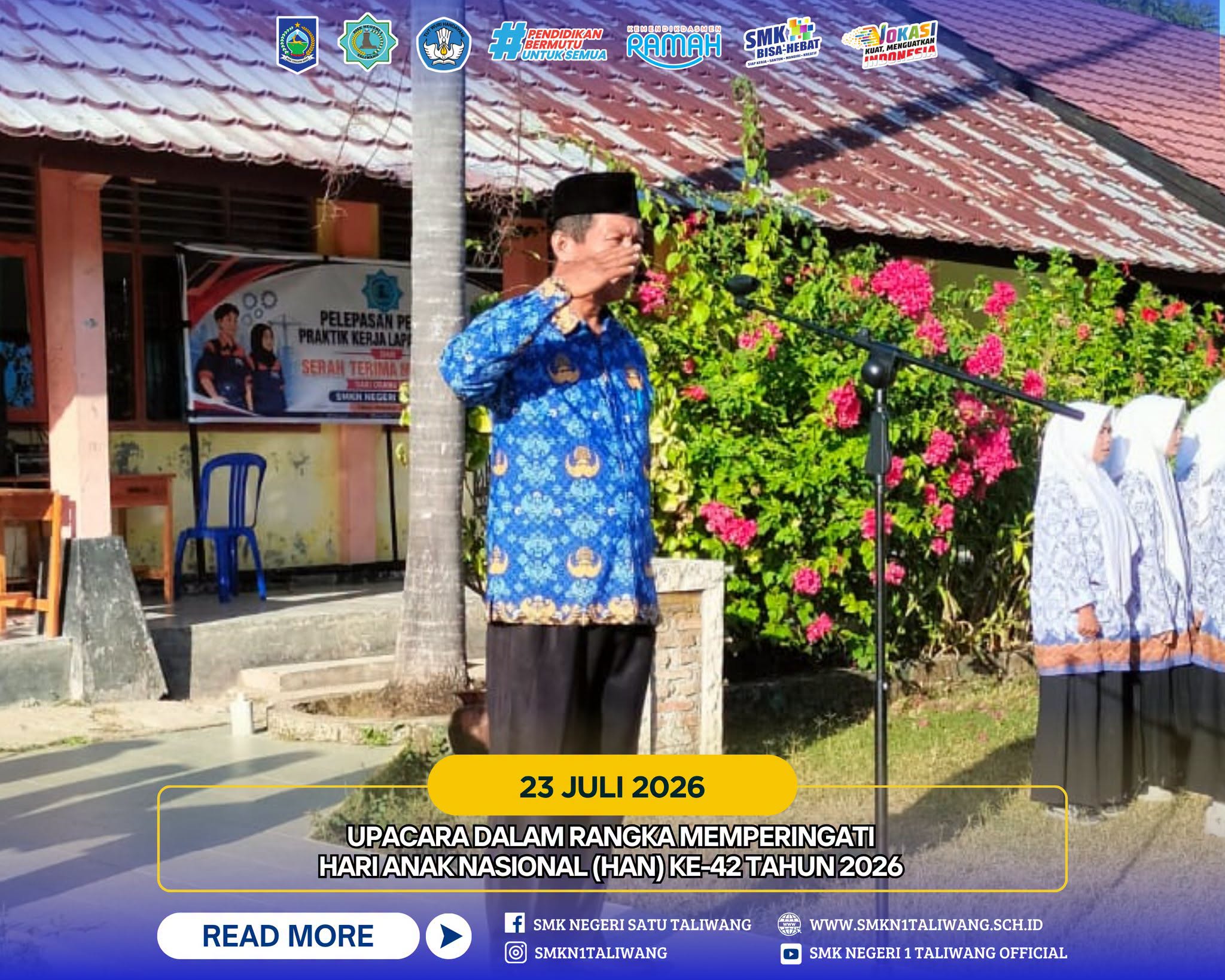 SMKN 1 Taliwang Peringati Hari Anak Nasional ke-42