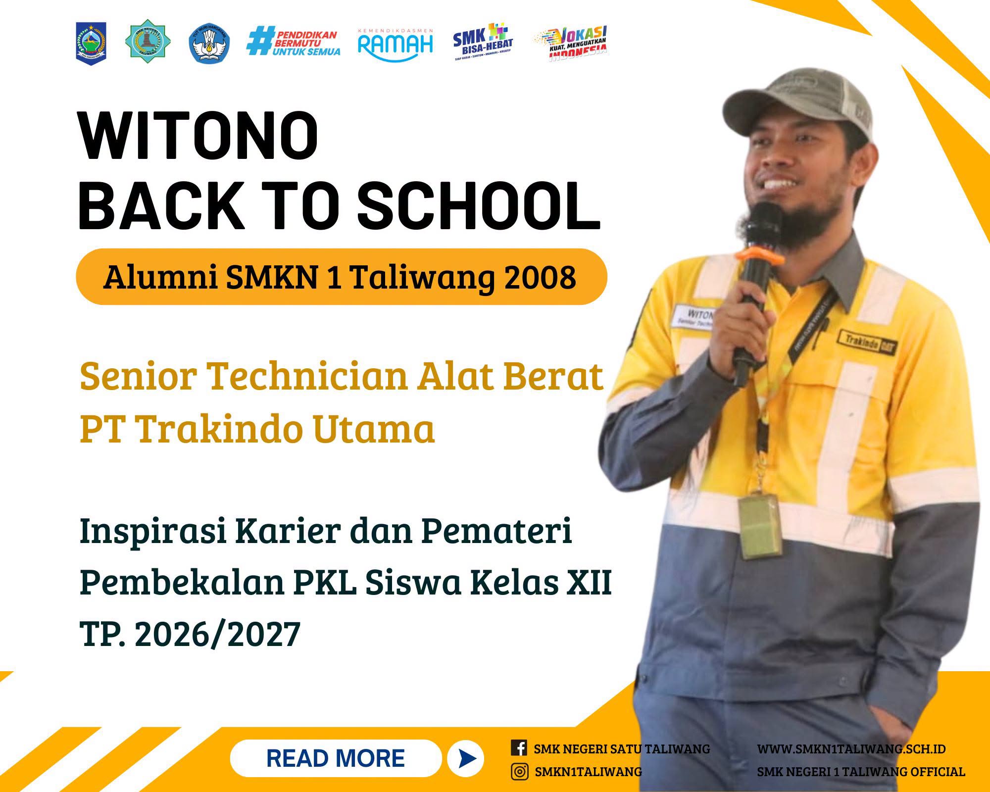 Alumni SMKN 1 Taliwang Berbagi Pengalaman Karier di Dunia Industri pada Pembekalan PKL 2026