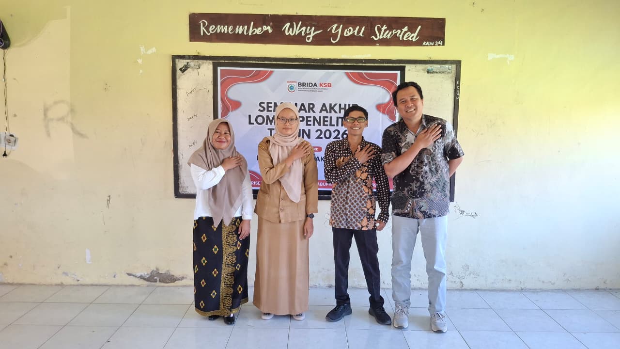 Cetak Prestasi Bidang Riset, Ibu Nanik Supiati, S.Pd., Gr. Raih Juara 2 Lomba PTK BRIDA KSB 2026 di Universitas Cordova