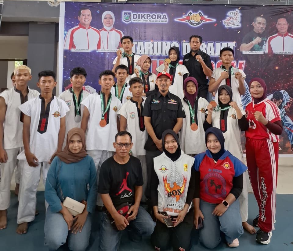 Borong Medali, Tiga Siswa SMKN 1 Taliwang Bersinar di Kejurprov Tarung Derajat Antar Pelajar NTB 2026